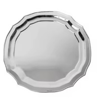 Assiette de Présentation Jetable Écologique en Aluminium, Plaqué Nickel, Design Classique Personnalisé, Élégante pour la Maison et les Mariages – Meilleures Ventes