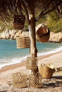 A saisir! Panier de rangement en jacinthe d'eau tissé à la main panier de rangement en feutre - Product Image 2