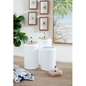 White Metal <b>Storage</b> Jar <b>Container</b> for Food Species Dry Fruits <b>Storage</b> <b>Container</b> Jar Home Hotel Restaurant <b>Kitchen</b> Decoration - Product Image 3