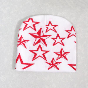 หมวกไหมพรมอะคริลิคพิมพ์ลายสำหรับสตรีทฮิปฮอป - Product Image 3