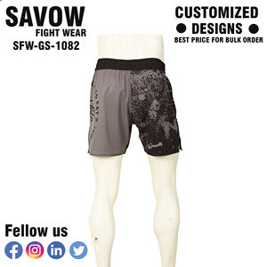 Short de gymnastique écologique pour hommes, mélange de polyester recyclé avec contrôle de l'humidité et processus de teinture durable, coupe confortable - Product Image 2