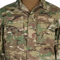 Chemise de terrain camouflage à manches longues pour homme, anti-UV, séchage rapide, résistante à l'usure, design multi-poches, polyester/coton twill
