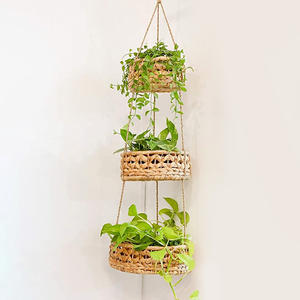 Panier de rangement pour légumes en jacinthe d'eau, prix direct d'usine, paniers suspendus tissés pour fruits - Product Image 1