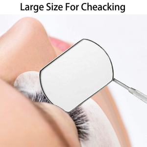 Espejo de mano desechable para extensiones de pestañas, espejo Dental de plástico con herramientas de maquillaje extraíbles, pelo sintético, diferentes colores - Product Image 6