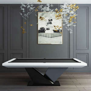 Table de <span class=keywords><strong>billard</strong></span> de luxe en bois massif de 7, 8 ou 9 pieds pour la salle de jeux familiale, les clubs et les villas - Product Image 4