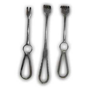 Instrument chirurgical à crochet simple ou double en acier inoxydable pour la rétraction de la peau en chirurgie plastique - Product Image 3