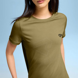 Wholesale Women Summer T-Shirt Gym Wear Running Regular Fit Casual Breathable Quick Dry Eco-Friendly T-Shirt - Product Image 2