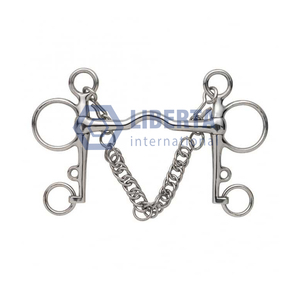 Équipement de course de chevaux Mèche à chaîne Pelham Accessoires d'équitation Mèches Mèche à bouche équine de qualité personnalisée - Product Image 1