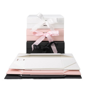 Caja de regalo con cinta Suministros para eventos y fiestas Caja plegable magnética Caramelo hecho a mano Chocolate Cartón Bolsas de embalaje de regalo Boda - Product Image 2