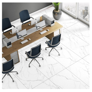 Carreaux de porcelaine finition sculpture 600x1200 Carreaux de sol muraux à surface brillante pour salon salle de bain cuisine décor - Product Image 4