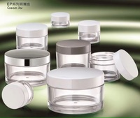 Pots cosmétiques PIN MAO en forme de cylindre avec couvercle en plastique à clipser, capacité de 5 ml à 300 ml, pour les soins de la peau