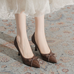 Peep Toe Platform <b>High</b> <b>Heels</b> Women's Stiletto <b>Pumps</b> Suede Upper Elegant for Wedding and Evening Women Casual Shoes - Product Image 4