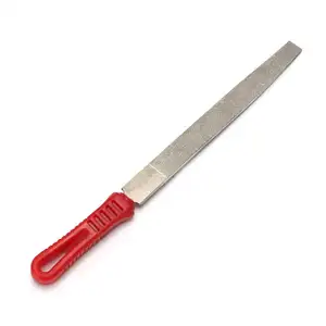 8'' Inch Diamond Coated File Flat Style Grit 120 Needle Board File Filling Tool Hand Tool For Grinding On Glass Stone