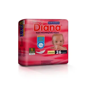 Bulk Supplier New Diana Super Absorbing Baby Diaper Junior 11 to 25 kg 26 Nappies Unisex Diapers