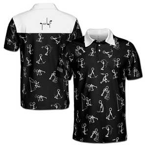 Polo pour homme à séchage rapide, col polo, manches courtes, tissu respirant, évacuation de l'humidité, logo personnalisé, impression numérique sur le devant, ODM - Product Image 1