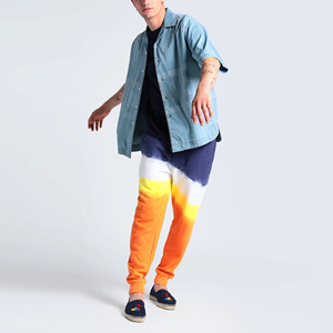 Wholesale <b>Men's</b> <b>Trouser</b> 100% Cotton Material Gym Wear Lightweight <b>Drawstring</b> Custom Made Logo Printing OEM Service - Product Image 3