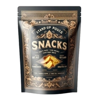 Sachet Doypack Personnalisé Imprimé Thermoscellé avec Valve et Fermeture Zip en PE pour Biscuits, Snacks, Sucre, Aliments et Fruits Secs