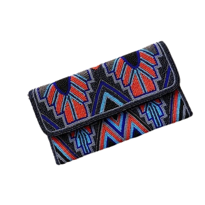 Elegante Bolso de Mano Bordado con Cuentas de Semillas para Mujeres y Niñas, Bolso de Mano con Diseño de Logotipo, Bolsos de Cuentas Hechos a Mano - Product Image 1