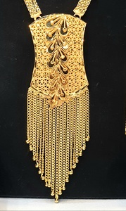 Colección Dubai, Juego de Joyas Nupciales para Mujer Chapadas en Oro de 24 Quilates, 2 Gramos, Chapado Pesado, Precioso Colgante, Mejor Valor, Moda - Product Image 3