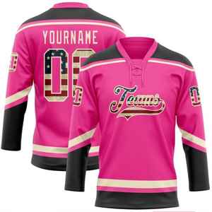 Maillots de hockey personnalisés sublimation impression colorant maillot de hockey sur glace avec numéro de nom pour hommes femmes - Product Image 3