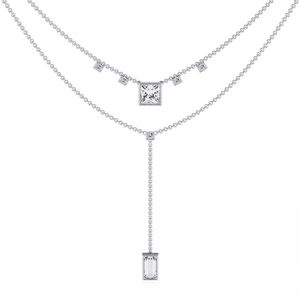 Collier en or 18 carats avec diamant cultivé en laboratoire, magnifique accessoire pour femmes - Product Image 3