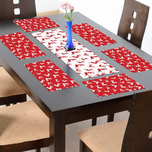 Livraison rapide 100% tapis de table en coton bio antidérapant facile à nettoyer tampons à vaisselle maison mariage personnalisé imprimé GOTS certifié - Product Image 2