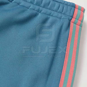 กางเกงผ้าฝ้ายเอวสูงสำหรับผู้ชายกางเกงวอร์มทรงหลวมแบบกำหนดเองพร้อมกระเป๋าตกแต่งสตรีทแวร์แบบลำลองขายส่ง - Product Image 5