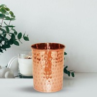 Mug en métal martelé antique en cuivre traditionnel, capacité 300 ml, avec poignée portable, couleur personnalisable, style européen