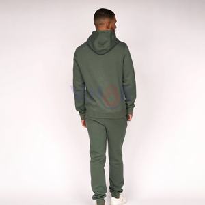 Chándales acampanados lavados con ácido personalizados Zip up 500 GSM Straight Leg Distress bordado Sweatsuit sudaderas con capucha y pantalones de chándal conjuntos hombres - Product Image 2