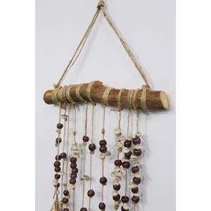 Campana de Viento Bohemia Hecha a Mano con Cuentas Multicolores, Atrapasueños para Jardín, Diseño Vertical Colgante - Product Image 5