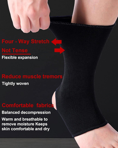 Manchon de compression unisexe pour la cheville avec protection professionnelle pour le basketball et le football, bandages ajustables en nylon et coton - Product Image 6