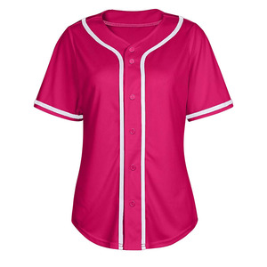 Ropa deportiva Camiseta de béisbol de aspecto profesional Logotipo personalizado Camiseta de béisbol de secado rápido cómoda de la mejor calidad para mujer - Product Image 1