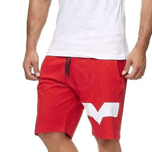 Ensemble court décontracté pour homme personnalisé en deux pièces pour l'été avec t-shirt contrasté à manches courtes, tissu respirant et motif imprimé - Product Image 4
