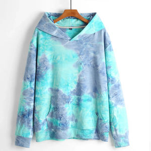เสื้อฮู้ดมัดย้อมโอเวอร์ไซซ์ของผู้ชายใหม่ปรับแต่งได้ลายทึบผ้าฟลีซผ้าฝ้ายเฮฟวี่เวทซับลิเมตสำหรับใช้งานได้ทั้งชายและหญิงในฤดูหนาว - Product Image 2