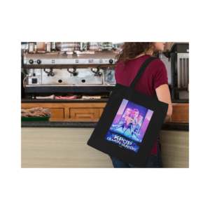 Sac fourre-tout en toile K-Pop Demon Hunters pour femmes, accessoire porte-clés Huntrix Key Art - Product Image 1