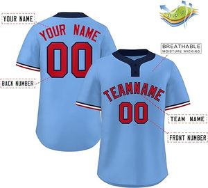 Venta caliente de alta calidad Jersey de béisbol de diseño de logotipo personalizado equipo de desgaste Jersey de béisbol - Product Image 4