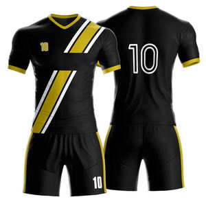 Kits de fútbol de secado rápido transpirables personalizados de alta calidad, juego de uniformes de fútbol por sublimación, kit OEM - Product Image 1