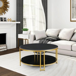 Modern Eco-Friendly Design Coffee <b>Table</b> Metal <b>Stainless</b> <b>Steel</b> with Marble Top Living Room Hotel Furniture - Product Image 3