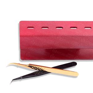 Support d'affichage pour cils en acrylique transparent haute précision, logo personnalisé OEM, ensembles de pinces à épiler de qualité supérieure pour les artistes en extensions de cils - Product Image 5