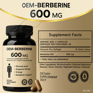 Kapsul Berberine untuk dukungan gula darah manajemen berat badan dan kesehatan jantung-Label pribadi tersedia - Product Image 6