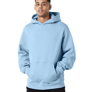 Sudadera con capucha gruesa pesada en blanco 320Gsm logotipo personalizado gota hombro hombres sudadera francés Terry peso pesado Sudadera con capucha de gran tamaño - Product Image 1