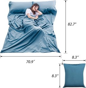Cozysilk 100% Silk <strong>Sleeping</strong> <strong>Bag</strong> Liner <strong>Lightweight</strong> Compact and Portable Ideal for Traveling,Hostels and Camping OEM - Product Image 4