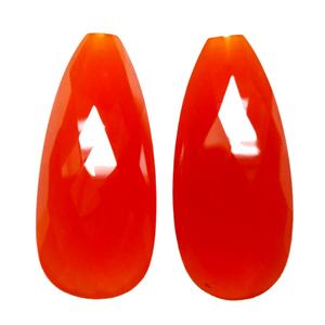 Heart Shape Checker Cut Pattern High Quality 100% Natural Red Gemstone for Christmas <b>Jewelry</b> Making Gifts Natural Red <b>Carnelian</b> - Product Image 2