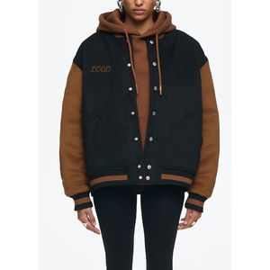 Chaqueta Bomber de Invierno para Mujer, Diseño 2025, Sudadera con Capucha Personalizada, Estilo Béisbol, para Exteriores, Sostenible, Transpirable, de Secado Rápido - Product Image 3