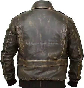 Chaqueta de Cuero Genuino Personalizada para Hombre, Diseño Personalizado de Alta Calidad, Corte Entallado, Ropa de Exterior, Curtida, de Secado Rápido y Transpirable - Product Image 2