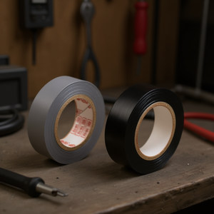 Ensemble de rubans isolants électriques 2 pièces noir et gris PP05181 15 mm x 10 m - Product Image 3