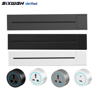 SIXWGH Riel de Alimentación Modular Universal de 40cm con 3 Tomas UN y Carga Rápida USB A+C para Cocina y Oficina