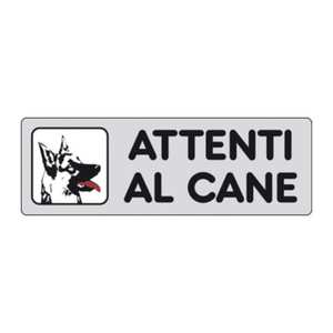 Etiqueta Adhesiva 150x50 ¡Cuidado con el Perro! - Product Image 1