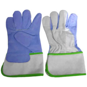 Guante de seguridad de cuero vacuno de alta calidad, transpirable, duradero, liso, con grano de piel, resistente, suave y cómodo, tipo Canadian Rigger - Product Image 4