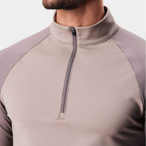 2025 hommes sweat extérieur quart fermeture éclair chemises tenue décontracté imprimé hommes coton polaire à manches longues élégant sweat pour hommes - Product Image 4